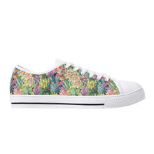 Succulent Women's Low Top Canvas Shoes