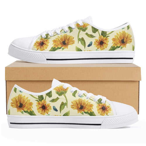 Sunflower Women's Low Top Canvas Shoes