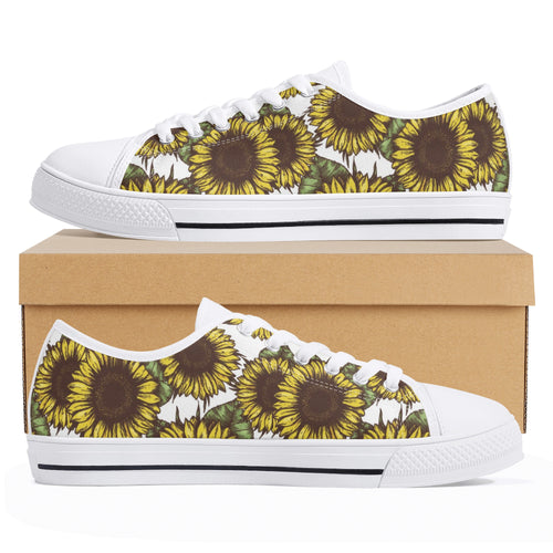 Sunflower Women's Low Top Canvas Shoes