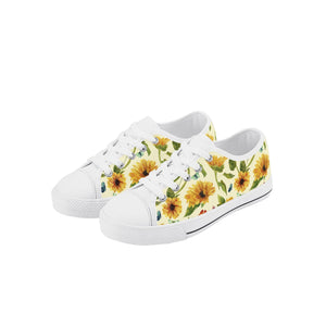 Sunflower Kid's Low Top Canvas Shoes