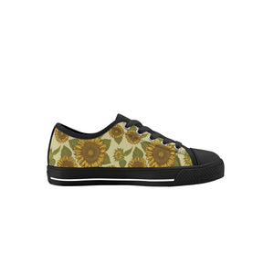 Sunflower Kid's Low Top Canvas Shoes