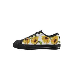 Sunflower Kid's Low Top Canvas Shoes