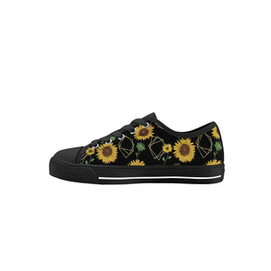 Sunflower Kid's Low Top Canvas Shoes