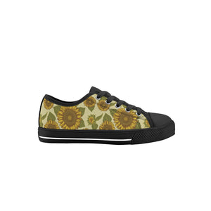 Sunflower Kid's Low Top Canvas Shoes