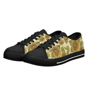 Sunflower Women's Low Top Canvas Shoes