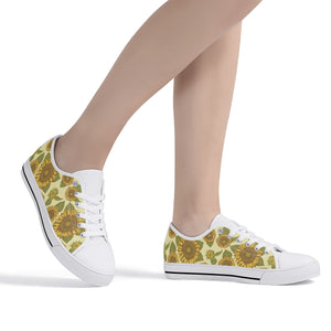 Sunflower Women's Low Top Canvas Shoes