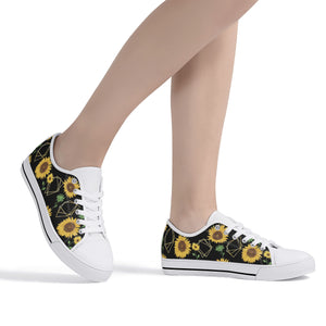 Sunflower Women's Low Top Canvas Shoes