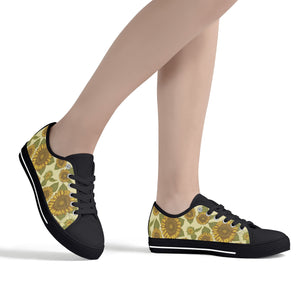 Sunflower Women's Low Top Canvas Shoes