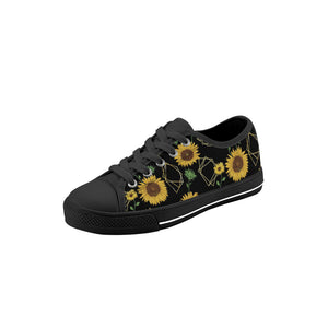 Sunflower Kid's Low Top Canvas Shoes