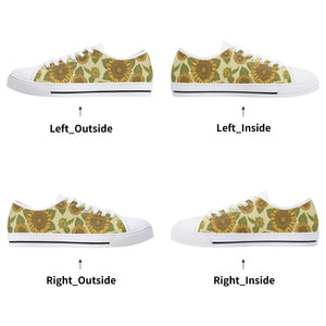 Sunflower Women's Low Top Canvas Shoes