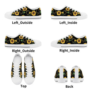 Sunflower Kid's Low Top Canvas Shoes