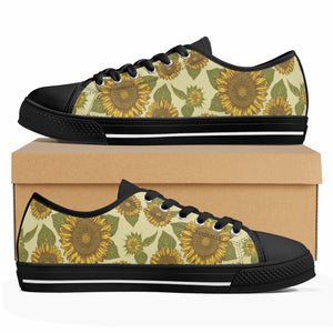 Sunflower Women's Low Top Canvas Shoes