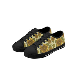 Sunflower Kid's Low Top Canvas Shoes