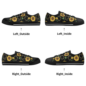 Sunflower Women's Low Top Canvas Shoes