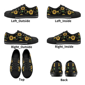 Sunflower Kid's Low Top Canvas Shoes