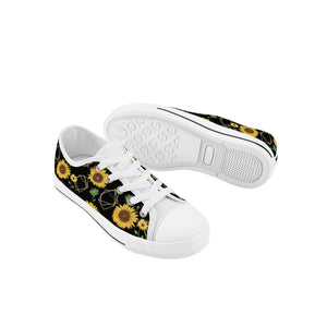 Sunflower Kid's Low Top Canvas Shoes