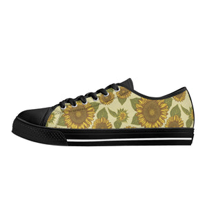 Sunflower Women's Low Top Canvas Shoes