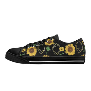 Sunflower Women's Low Top Canvas Shoes