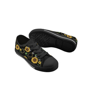 Sunflower Kid's Low Top Canvas Shoes