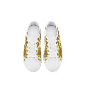Sunflower Kid's Low Top Canvas Shoes