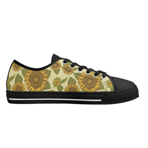 Sunflower Women's Low Top Canvas Shoes