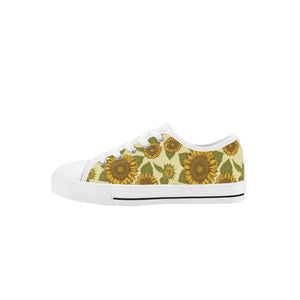 Sunflower Kid's Low Top Canvas Shoes