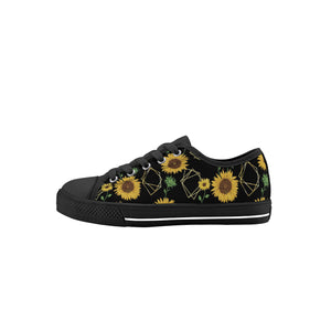 Sunflower Kid's Low Top Canvas Shoes