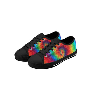 Tie Dye Kid's Low Top Canvas Shoes