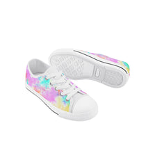 Tie Dye Kid's Low Top Canvas Shoes