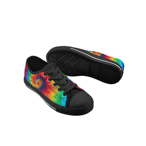 Tie Dye Kid's Low Top Canvas Shoes