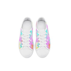 Tie Dye Kid's Low Top Canvas Shoes