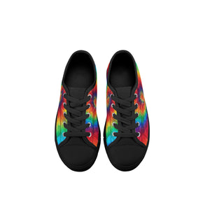 Tie Dye Kid's Low Top Canvas Shoes