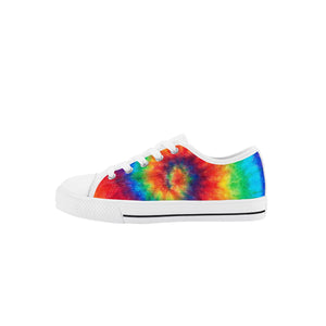 Tie Dye Kid's Low Top Canvas Shoes