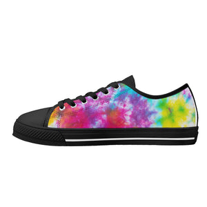 Tie Dye Women's Low Top Canvas Shoes