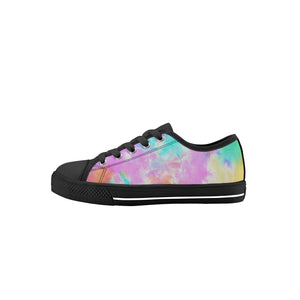 Tie Dye Kid's Low Top Canvas Shoes