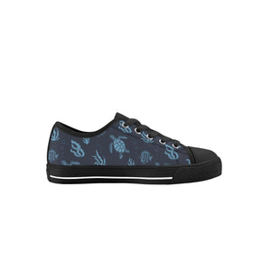 Turtle Kid's Low Top Canvas Shoes