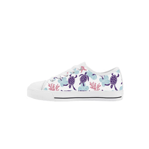 Turtle Kid's Low Top Canvas Shoes