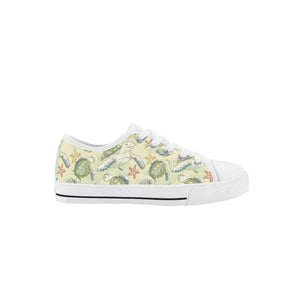 Turtle Kid's Low Top Canvas Shoes