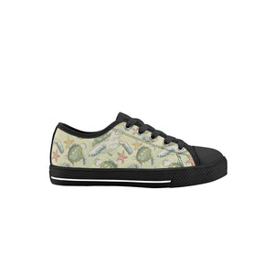 Turtle Kid's Low Top Canvas Shoes