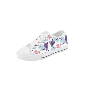 Turtle Kid's Low Top Canvas Shoes