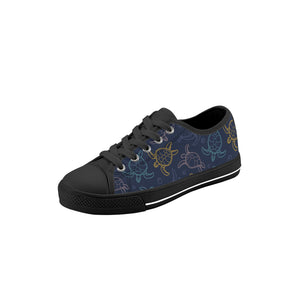 Turtle Kid's Low Top Canvas Shoes