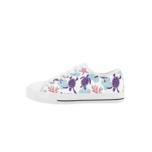 Turtle Kid's Low Top Canvas Shoes