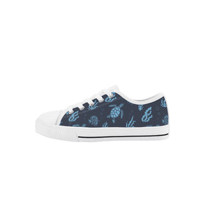Turtle Kid's Low Top Canvas Shoes