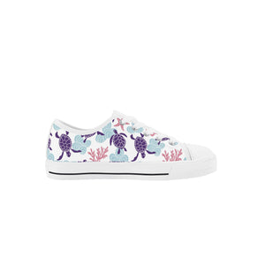 Turtle Kid's Low Top Canvas Shoes