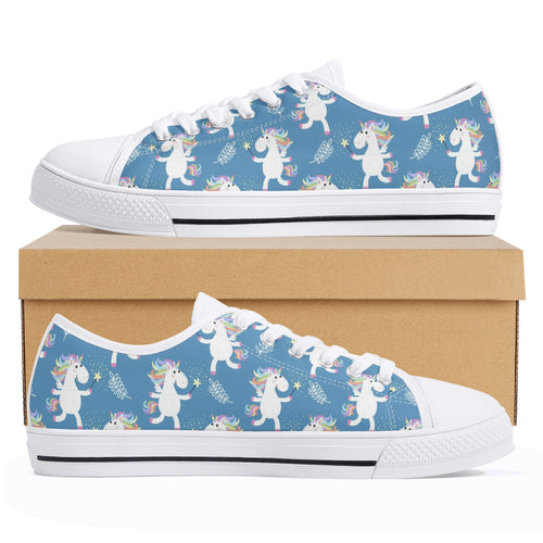 Unicorn Women's Low Top Canvas Shoes