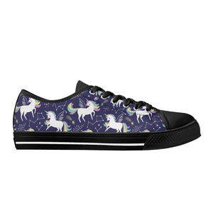 Unicorn Women's Low Top Canvas Shoes