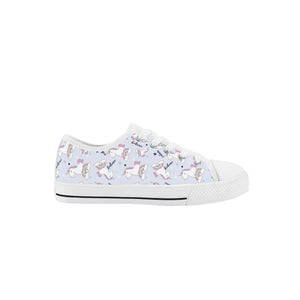 Unicorn Kid's Low Top Canvas Shoes