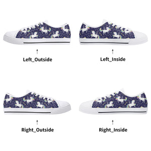 Unicorn Women's Low Top Canvas Shoes