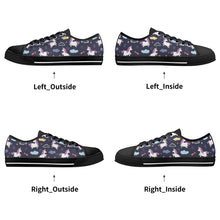 Unicorn Women's Low Top Canvas Shoes