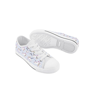 Unicorn Kid's Low Top Canvas Shoes